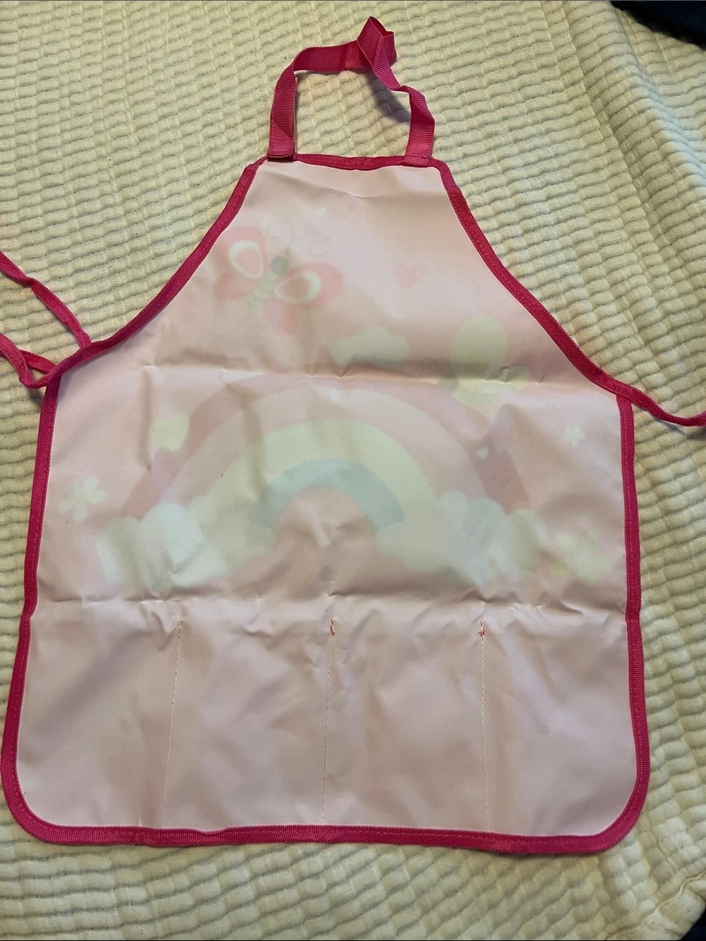 Children's Pink Gardening Apron Set with Tools and Gloves